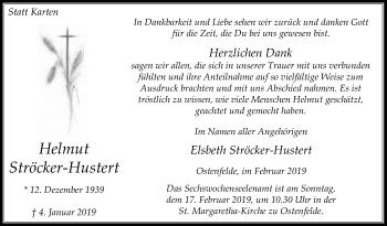 Traueranzeige von Elsbeth Ströcker-Hustert von Die Glocke