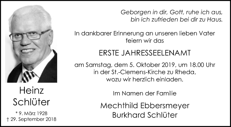 Heinz Schlüter Heinz Schlüter
