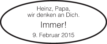 Traueranzeige von Heinz Linnemann von Die Glocke